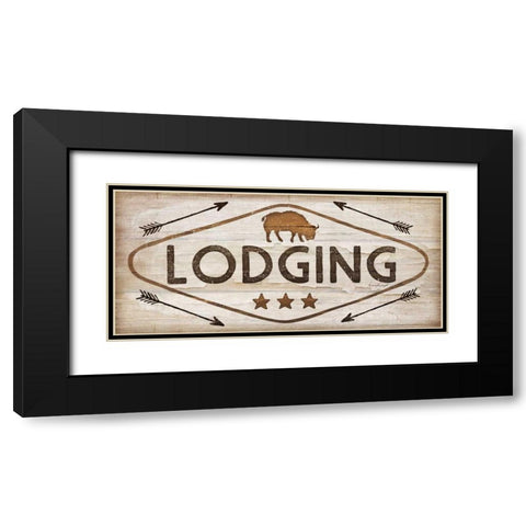 Lodging Black Modern Wood Framed Art Print with Double Matting by Pugh, Jennifer