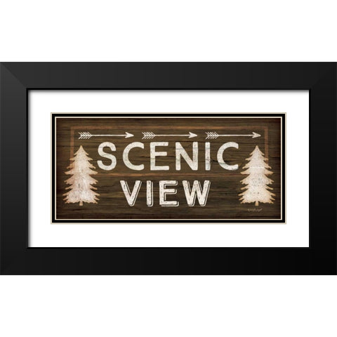 Scenic View Black Modern Wood Framed Art Print with Double Matting by Pugh, Jennifer