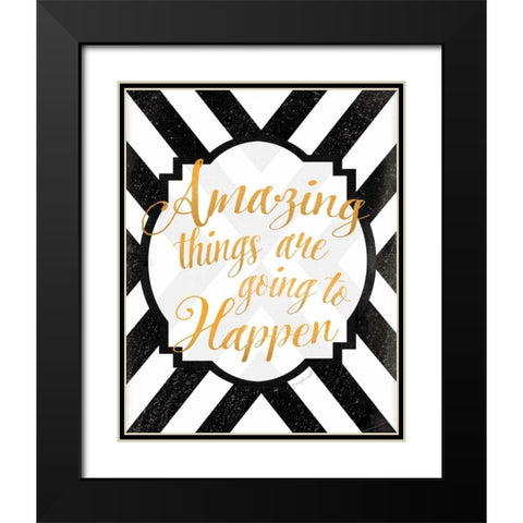 Amazing Things Black Modern Wood Framed Art Print with Double Matting by Pugh, Jennifer