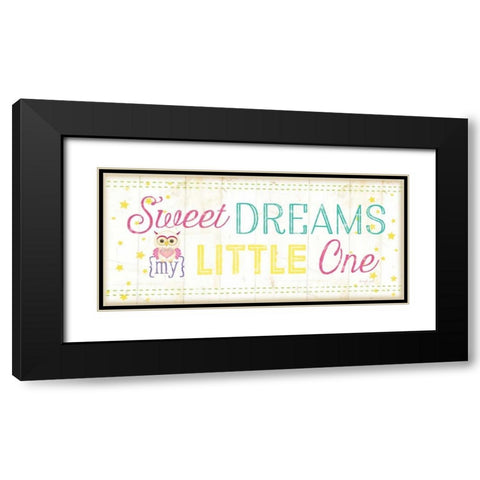 Sweet Dreams Black Modern Wood Framed Art Print with Double Matting by Pugh, Jennifer