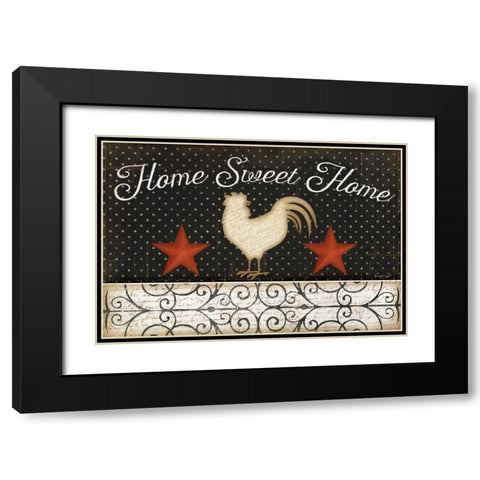 Home Sweet Home Black Modern Wood Framed Art Print with Double Matting by Pugh, Jennifer