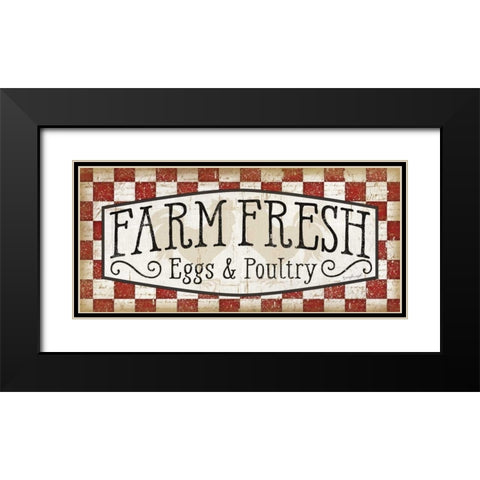 Farm Fresh Black Modern Wood Framed Art Print with Double Matting by Pugh, Jennifer