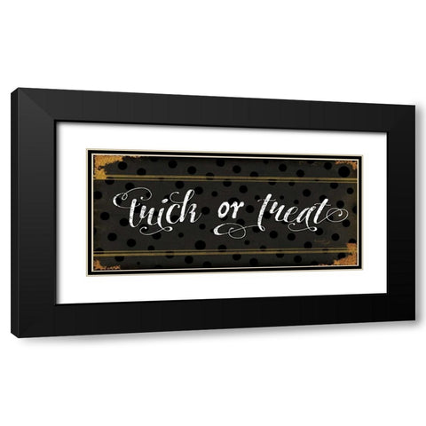 Trick or Treat Black Modern Wood Framed Art Print with Double Matting by Pugh, Jennifer