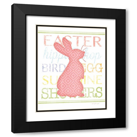 Bunny I Black Modern Wood Framed Art Print with Double Matting by Pugh, Jennifer