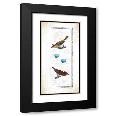 Birds Black Modern Wood Framed Art Print with Double Matting by Pugh, Jennifer