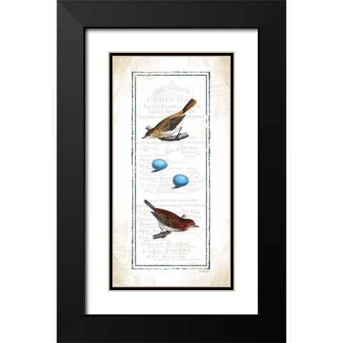 Birds Black Modern Wood Framed Art Print with Double Matting by Pugh, Jennifer