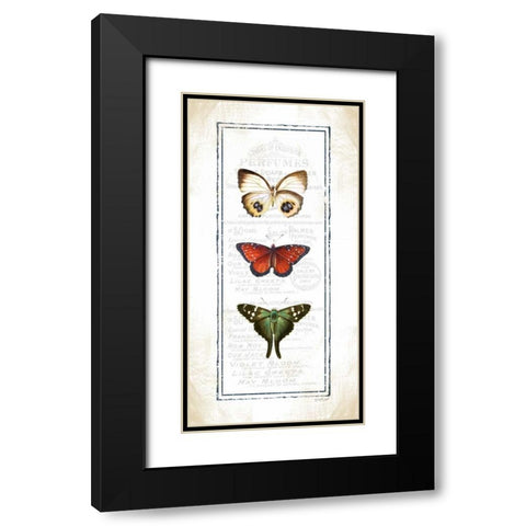 Butterfly Black Modern Wood Framed Art Print with Double Matting by Pugh, Jennifer