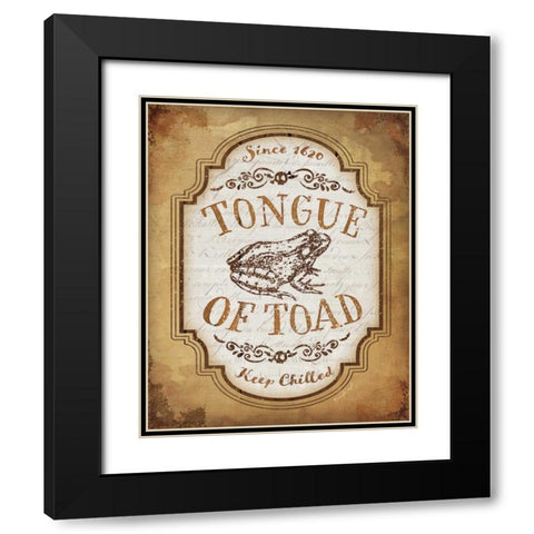 Tongue of Toad Black Modern Wood Framed Art Print with Double Matting by Pugh, Jennifer