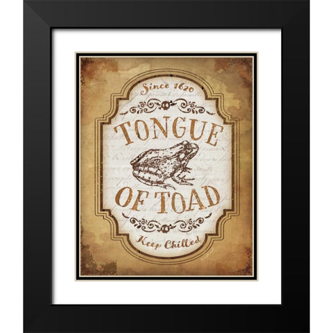 Tongue of Toad Black Modern Wood Framed Art Print with Double Matting by Pugh, Jennifer