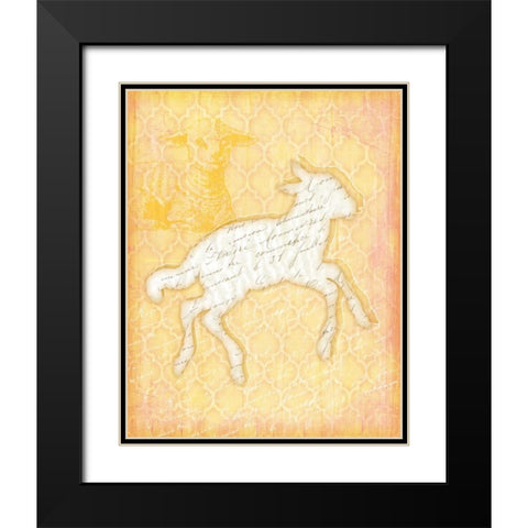 Lamb Black Modern Wood Framed Art Print with Double Matting by Pugh, Jennifer