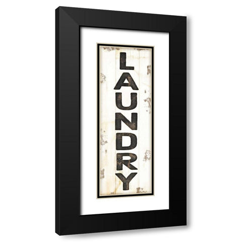Laundry Black Modern Wood Framed Art Print with Double Matting by Pugh, Jennifer