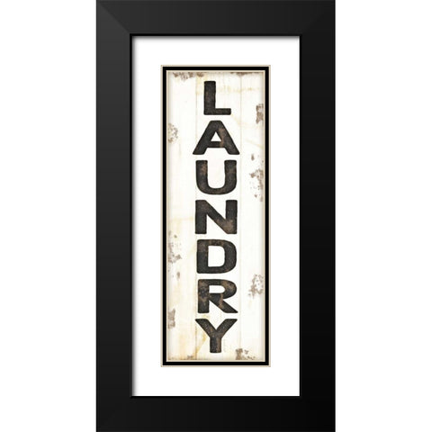 Laundry Black Modern Wood Framed Art Print with Double Matting by Pugh, Jennifer