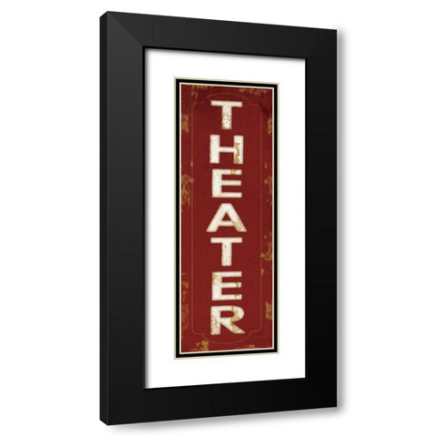 Theater Black Modern Wood Framed Art Print with Double Matting by Pugh, Jennifer