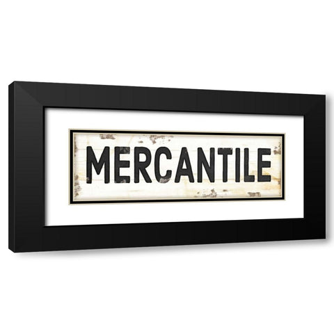 Mercantile II Black Modern Wood Framed Art Print with Double Matting by Pugh, Jennifer