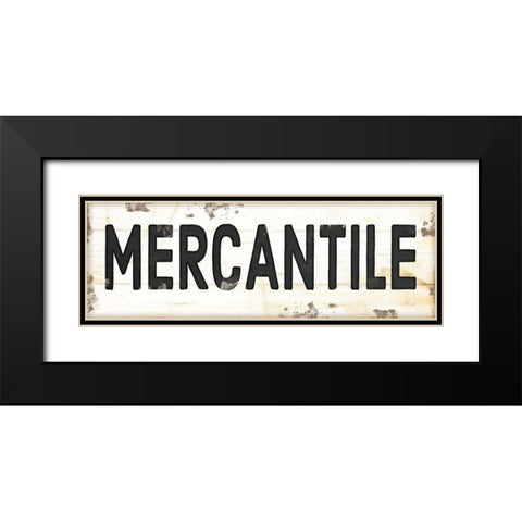 Mercantile II Black Modern Wood Framed Art Print with Double Matting by Pugh, Jennifer