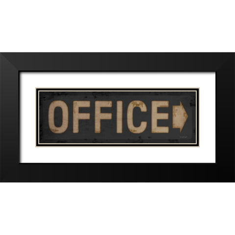 Office Black Modern Wood Framed Art Print with Double Matting by Pugh, Jennifer