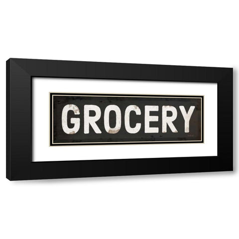 Grocery Black Modern Wood Framed Art Print with Double Matting by Pugh, Jennifer