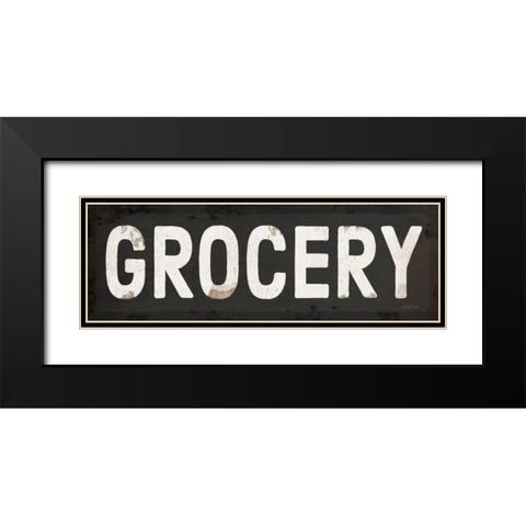 Grocery Black Modern Wood Framed Art Print with Double Matting by Pugh, Jennifer