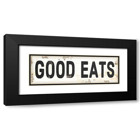 Good Eats Black Modern Wood Framed Art Print with Double Matting by Pugh, Jennifer