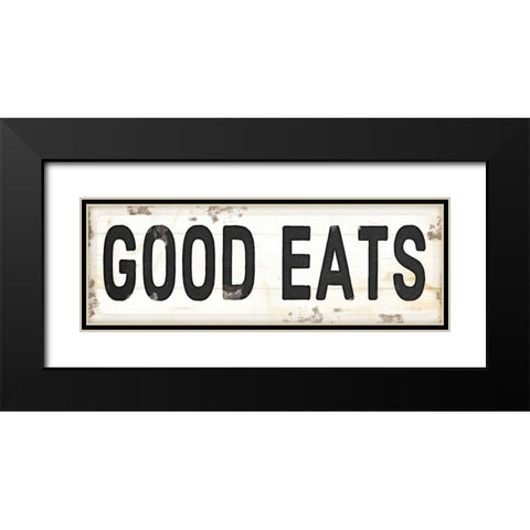 Good Eats Black Modern Wood Framed Art Print with Double Matting by Pugh, Jennifer