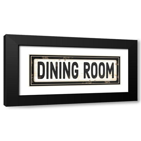 Dining Room Black Modern Wood Framed Art Print with Double Matting by Pugh, Jennifer