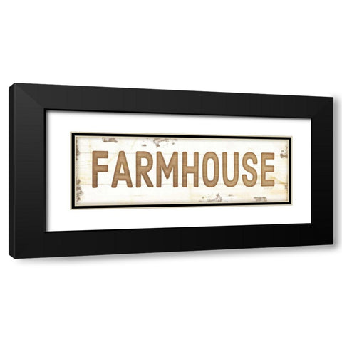 Farmhouse Black Modern Wood Framed Art Print with Double Matting by Pugh, Jennifer