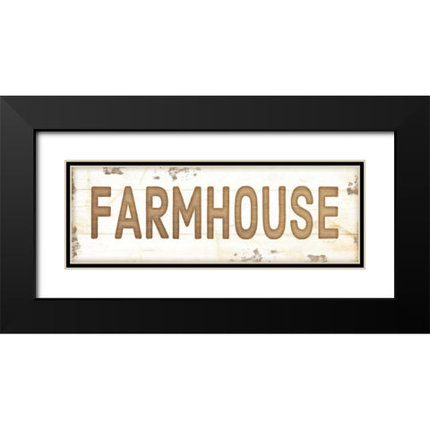 Farmhouse Black Modern Wood Framed Art Print with Double Matting by Pugh, Jennifer