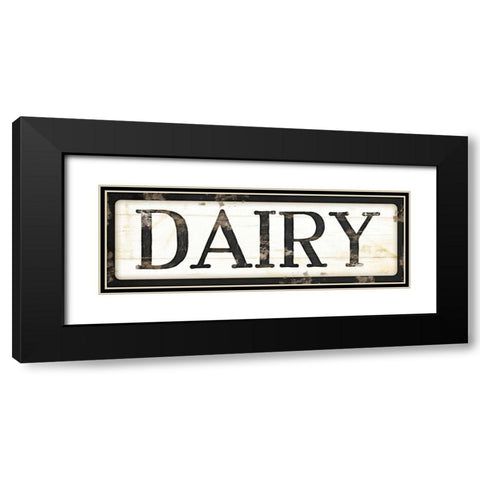 Dairy Black Modern Wood Framed Art Print with Double Matting by Pugh, Jennifer