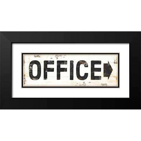 Office Black Modern Wood Framed Art Print with Double Matting by Pugh, Jennifer