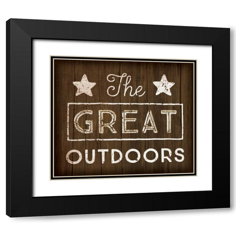 Great Outdoors Black Modern Wood Framed Art Print with Double Matting by Pugh, Jennifer