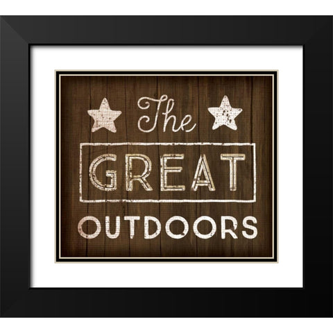 Great Outdoors Black Modern Wood Framed Art Print with Double Matting by Pugh, Jennifer