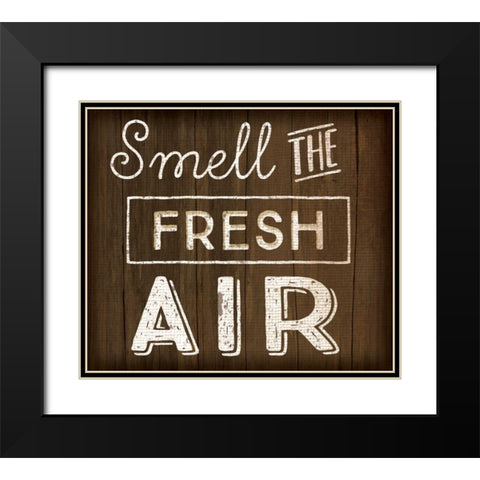 Smell the Fresh Air Black Modern Wood Framed Art Print with Double Matting by Pugh, Jennifer