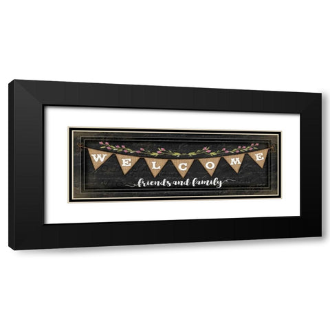 Welcome Black Modern Wood Framed Art Print with Double Matting by Pugh, Jennifer