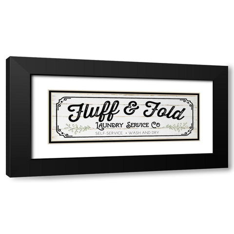 Fluff and Fold Black Modern Wood Framed Art Print with Double Matting by Pugh, Jennifer