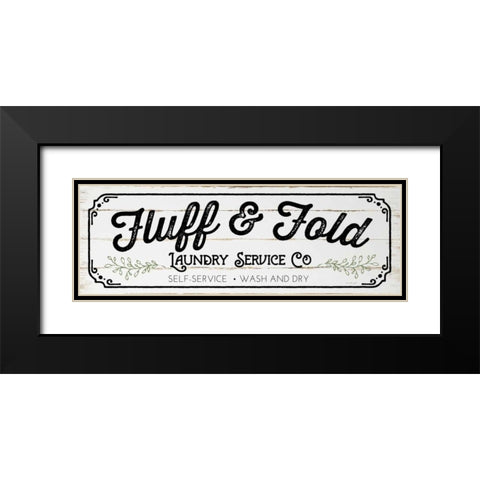 Fluff and Fold Black Modern Wood Framed Art Print with Double Matting by Pugh, Jennifer