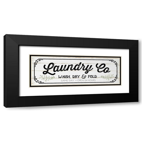 Laundry Co Black Modern Wood Framed Art Print with Double Matting by Pugh, Jennifer