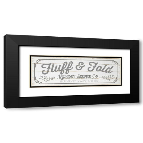 Fluff and Fold - Gray Black Modern Wood Framed Art Print with Double Matting by Pugh, Jennifer