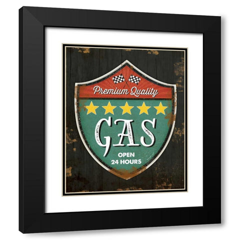 Premium Gas Black Modern Wood Framed Art Print with Double Matting by Pugh, Jennifer