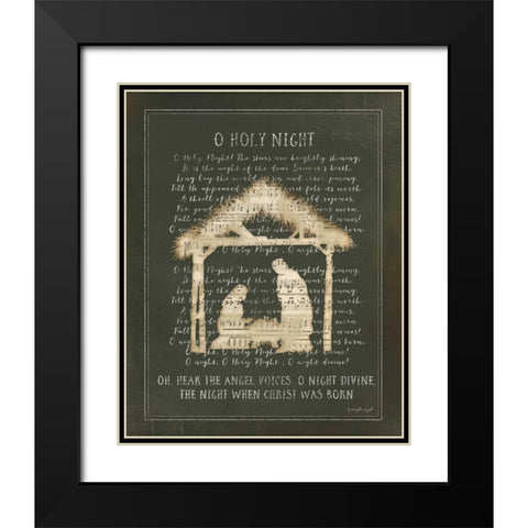 O Holy Night II Black Modern Wood Framed Art Print with Double Matting by Pugh, Jennifer