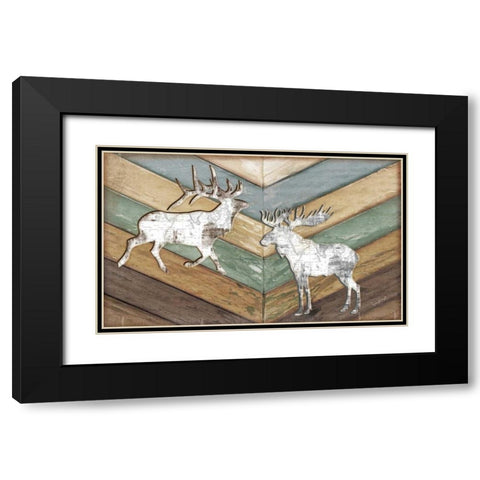 Lodge Black Modern Wood Framed Art Print with Double Matting by Pugh, Jennifer