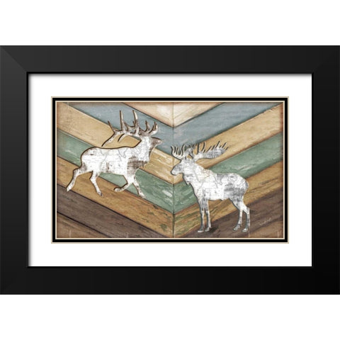 Lodge Black Modern Wood Framed Art Print with Double Matting by Pugh, Jennifer