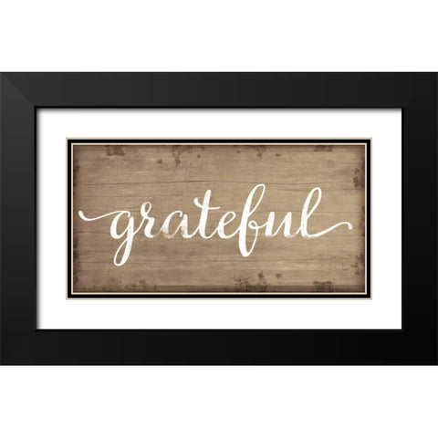 Grateful Black Modern Wood Framed Art Print with Double Matting by Pugh, Jennifer