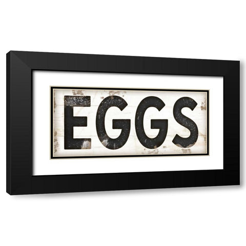 Eggs Black Modern Wood Framed Art Print with Double Matting by Pugh, Jennifer