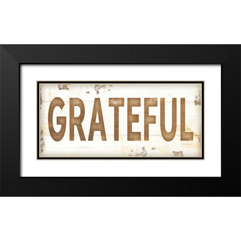 Grateful Black Modern Wood Framed Art Print with Double Matting by Pugh, Jennifer