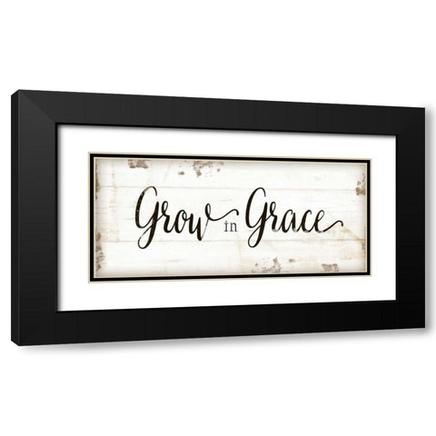 Grow in Grace Black Modern Wood Framed Art Print with Double Matting by Pugh, Jennifer