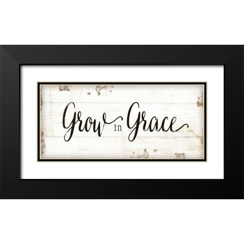 Grow in Grace Black Modern Wood Framed Art Print with Double Matting by Pugh, Jennifer