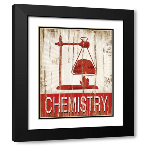 Chemistry Black Modern Wood Framed Art Print with Double Matting by Pugh, Jennifer