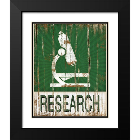 Research Black Modern Wood Framed Art Print with Double Matting by Pugh, Jennifer