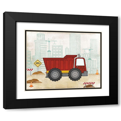 Truck Black Modern Wood Framed Art Print with Double Matting by Pugh, Jennifer