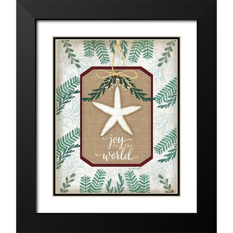 Coastal Christmas II Black Modern Wood Framed Art Print with Double Matting by Pugh, Jennifer